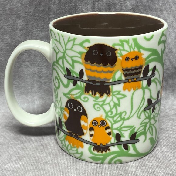 Ceramic Owl Mug 16oz With Colorful Owl Design For Tea & Coffee Lovers - Picture 4 of 10